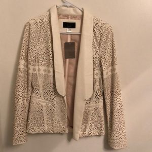 Dolce Vita Laser Cut Pleather Blazer